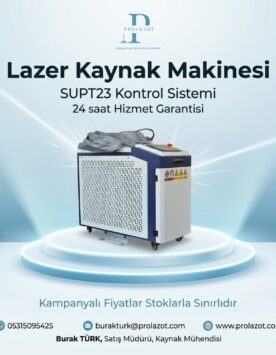 3 kW lazer kaynak makinesi - SUP23 kontrol sistemi ve 24 saat hizmet garantisi
