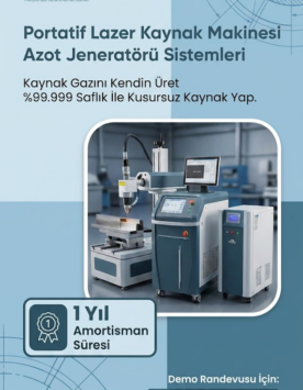 Azot jeneratörü lazer kaynak sistemi